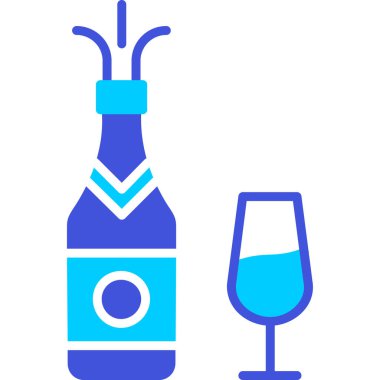 Şişe. Web simgesi basit illüstrasyon