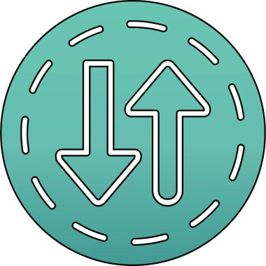 Ok. Web simgesi basit illüstrasyon