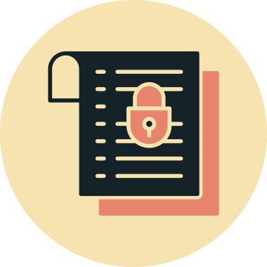 Belge. Web simgesi basit tasarım