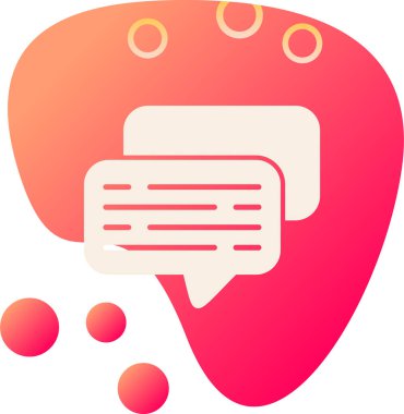 Konuş. Web simgesi basit illüstrasyon