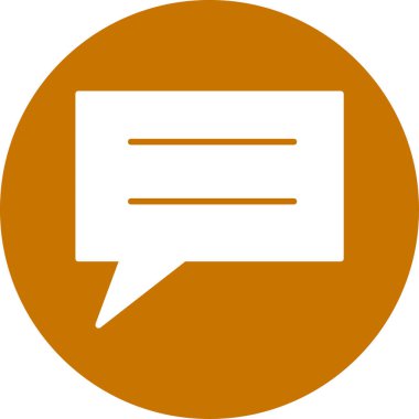 Konuş. Web simgesi basit illüstrasyon