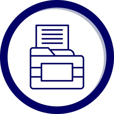 Belge simgesinin vektör illüstrasyonu