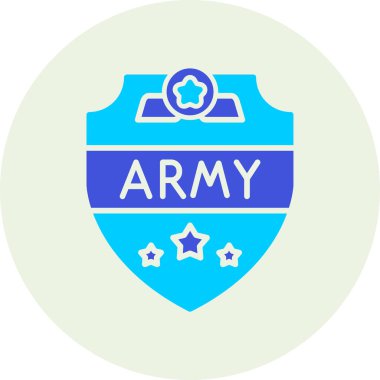 Askeri simgenin vektör illüstrasyonu