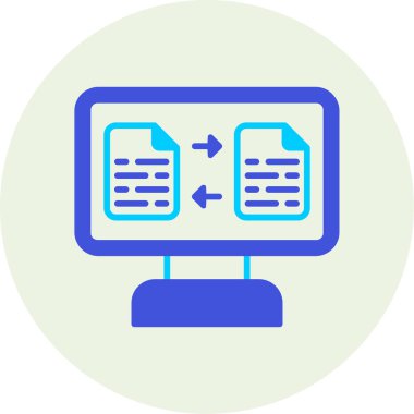 veri dosyası. Web simgesi basit illüstrasyon