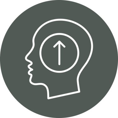 İnsan beyninin vektör simgesi