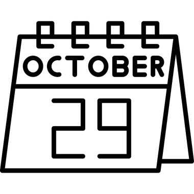 Takvim simgesi, vektör çizimi