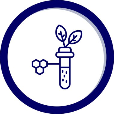 Bir çiçek simgesinin vektör illüstrasyonu