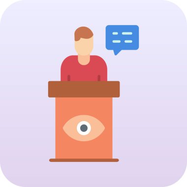 Hoparlör ikon vektörü düz vektör illüstrasyonu.