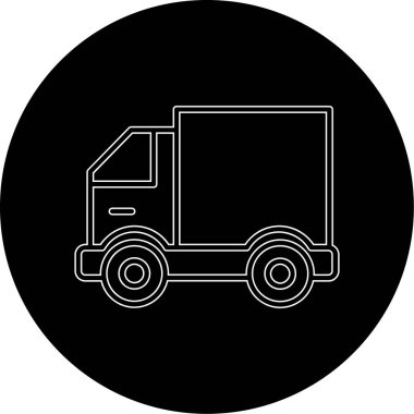 Benzersiz kargo kamyonu simgesi