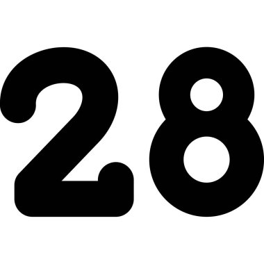 Sayıların vektör illüstrasyonu