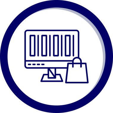 Bilgisayar. Web simgesi vektör illüstrasyonu