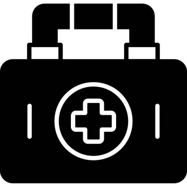 İlk yardım kiti simgesi, basit tarzı