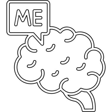 Metin mesajlı beyin konuşma balonu