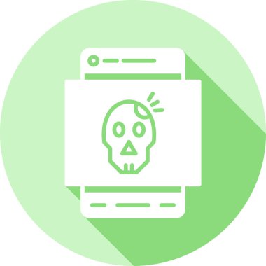 Kurukafa simgesi vektör illüstrasyonu