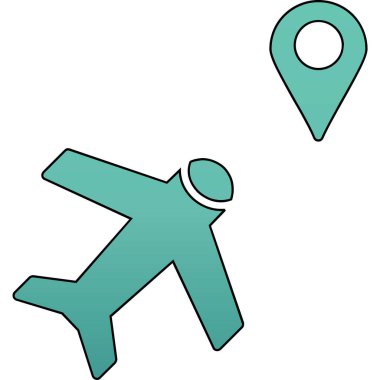 konum. Web simgesi basit illüstrasyon