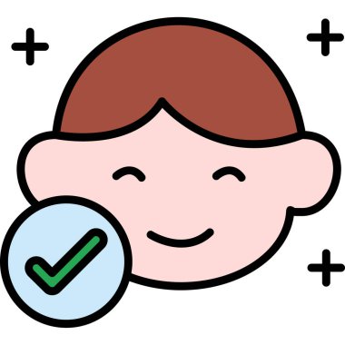 Avatar simgesi, vektör illüstrasyonu