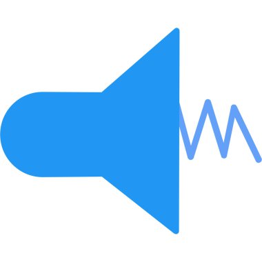 Ses. Web simgesi basit illüstrasyon