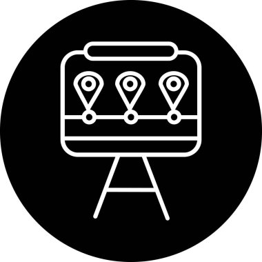 konum simgesi, vektör çizimi