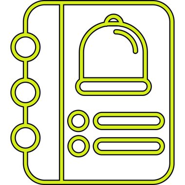 Bir kilit simgesinin vektör illüstrasyonu