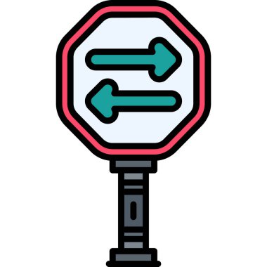 Trafik lambası. Basit illüstrasyon