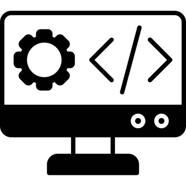 Kodlama geliştirme programlama simgesi
