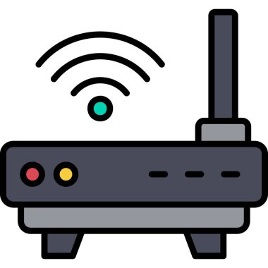 Kablosuz internet kablosuz ağ yönlendirici simgesi