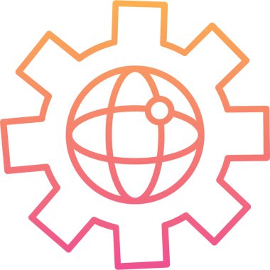 genel ayarlar simgesi, vektör illüstrasyonu