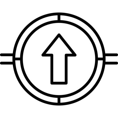 Bir okun vektör illüstrasyonu