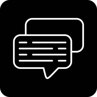 kabarcık sohbet ileti simgesi