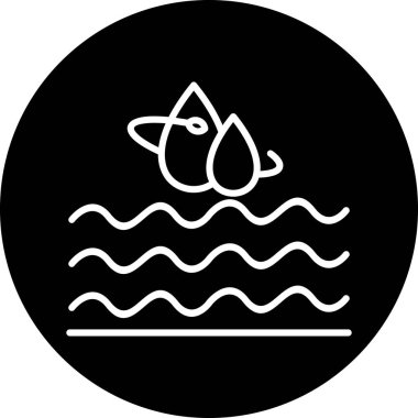 su simgesi vektör illüstrasyonu