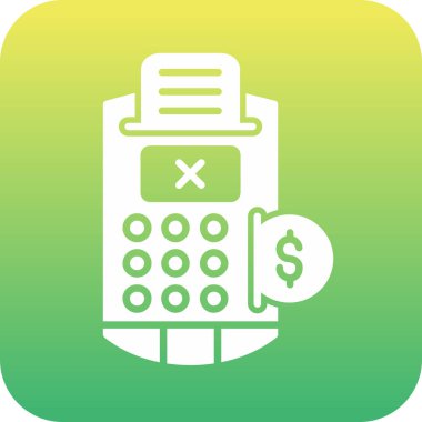 hesap makinesi simgesi vektör illüstrasyonu