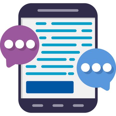 Mesaj sohbeti. Basit resimleme