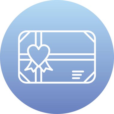 Hediye kutusu simgesi. Basit resimleme