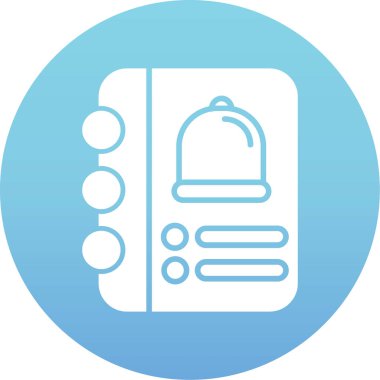 Yiyecek ve yemek ikonunun vektör illüstrasyonu