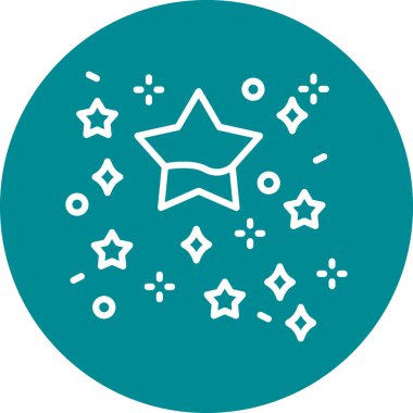 Moda biçimi izole edilmiş arkaplan yıldız simgesi