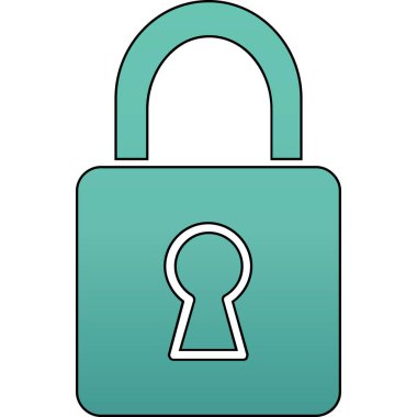 ikon vektör illüstrasyonunu kilitle