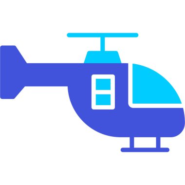 Helikopter. Web simgesi basit illüstrasyon
