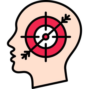 Hedef. Web simgesi basit illüstrasyon