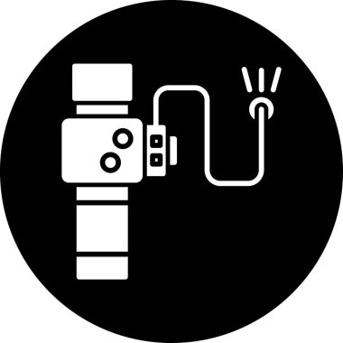 Kamera simgesi, basit vektör illüstrasyonu