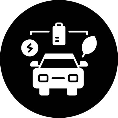 elektrik pil ikonu vektör illüstrasyonu