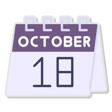 Takvim simgesi vektör illüstrasyonu