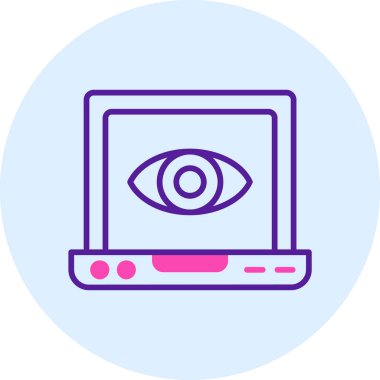 Göz simgesi vektör illüstrasyonu