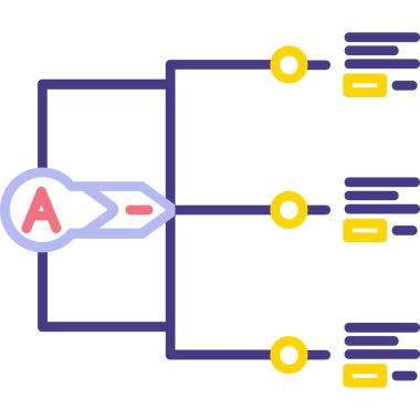 Basit vektör illüstrasyon seosu kavramı