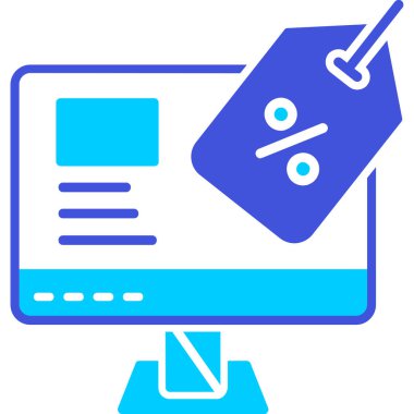 Dizüstü bilgisayar simgesi vektör çizimi