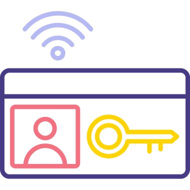 Kredi kartı ikonu vektör illüstrasyonu