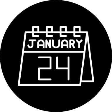 Takvim simgesi vektör illüstrasyonu