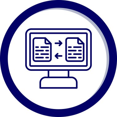 Web simgesi, basit vektör illüstrasyonu