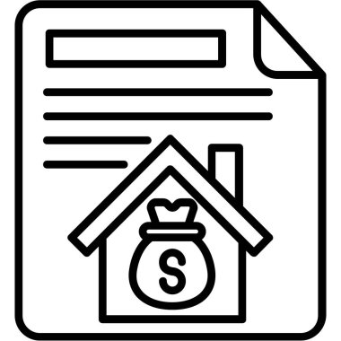 ev parası vektör simgesi. logo tasarımı için özet vektör simgesi