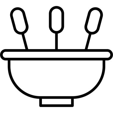 Yemek. Web simgesi basit illüstrasyon