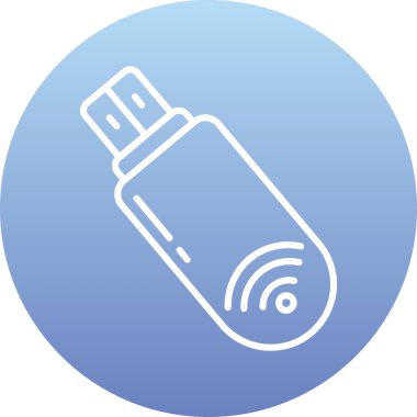 usb flash disk vektör illüstrasyonu